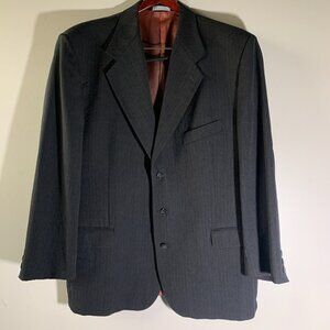 UNGARO UOMO Paris Brown Pure Wool 3 Button Blazer‎ Jacket Sport Coat Suit Sz 46R